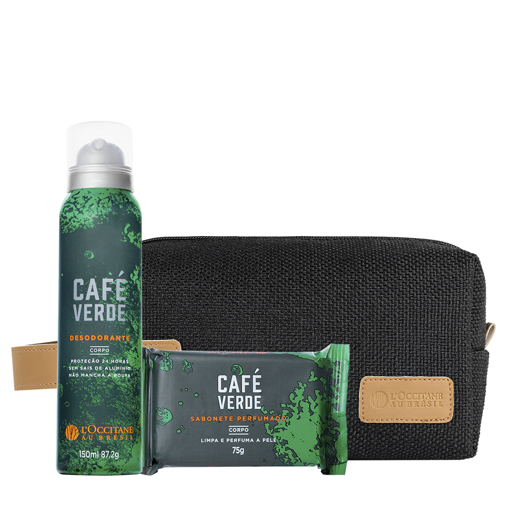 Combo Café Verde: Desodorante, Sabonete e Nécessaire, ,  large image number 0